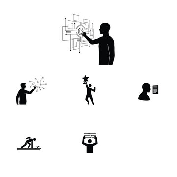 Client onboarding workflow silhouette concept with step based entry process representing structured customer integration and service system design