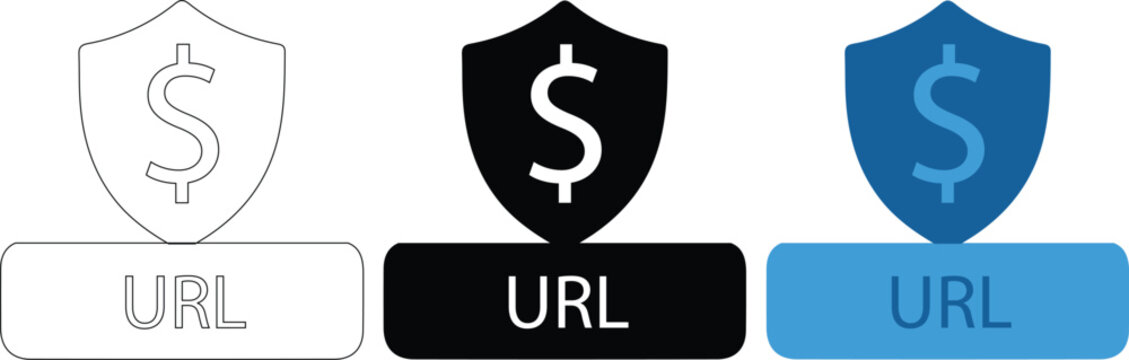 SSL Trust Security icon set. Secure certificate symbol. Website encryption vector illustration. Safe connection technology concept.