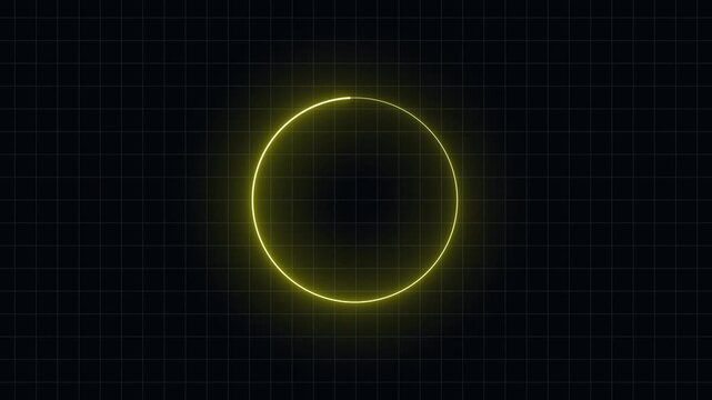 neon circle loading bar