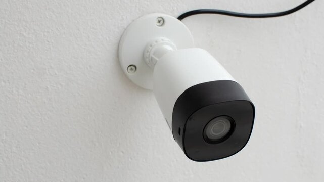 Reinforced home surveillance: CCTV camera discreetly installed on the balcony, ensuring 24/7 security. CFTV