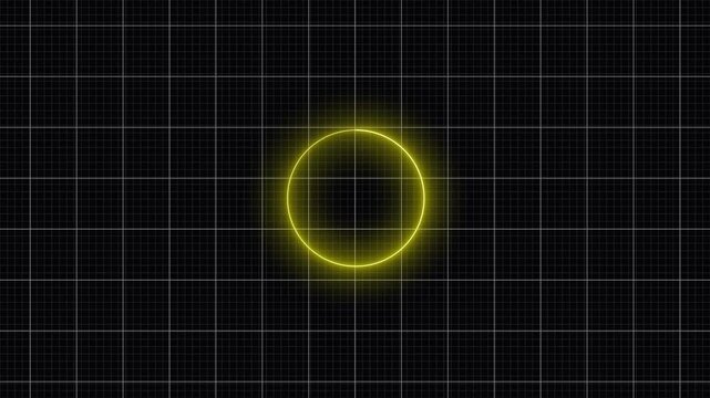 neon circle loading bar