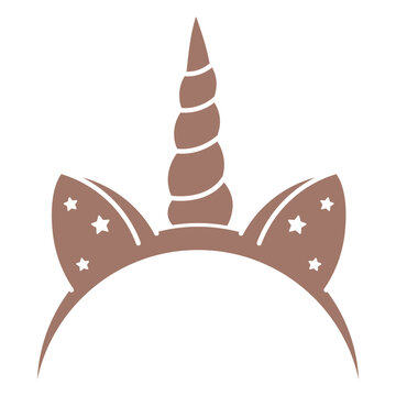 Cute unicorn horn and ears design