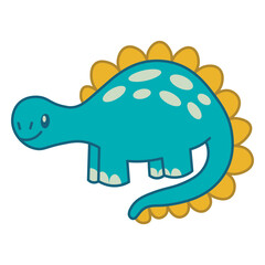 Playful dinosaur character with bright colors t-shirt design © Vexels