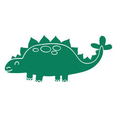 Cute green dinosaur graphic t-shirt design © Vexels