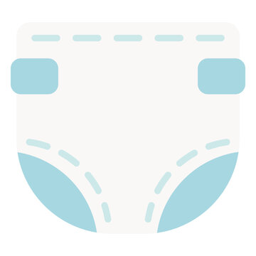 Cute diaper illustration design