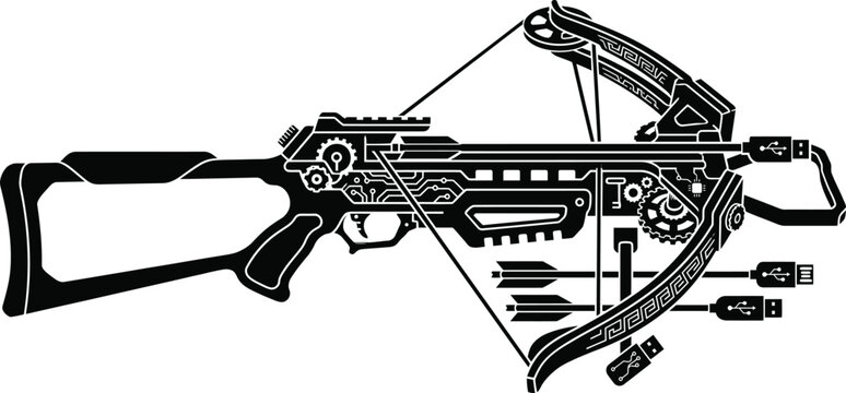 assault rifle vector illustration