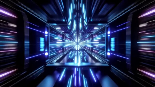 Bright blue abstract light energy texture with glowing star motion and glowing laser burst wallpaper video