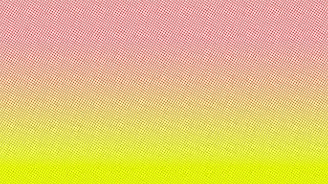 Abstract gradient background with halftone dots in pink and yellow