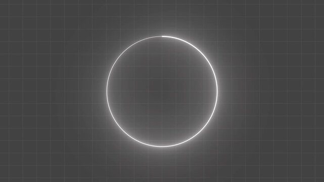 neon circle loading bar