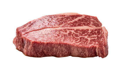 Fototapeta premium Marbled raw beef steak ribeye cut close-up