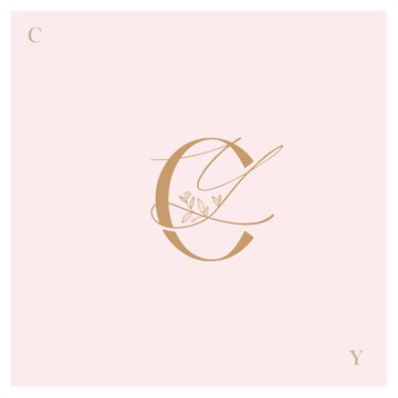 CY, Logo CY, monogram CY, letter CY, alphabet CY