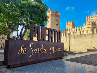 Sign of the city of El Puerto de Santa Maria in Cadiz © Bela Art