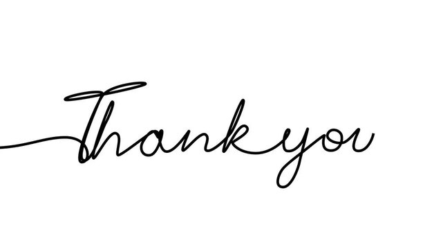 Handwritten "Thank you" in elegant cursive script