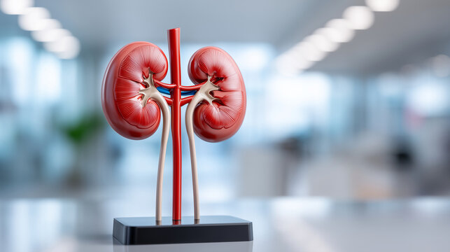 kidney model to treat patients with chronic kidney disease in hospital setting , copy space