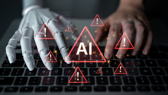 Futuristic artificial intelligence concept depicting AI hallucination, processing errors, and generating misinformation. Represents the risks of unreliable algorithms and model collapse. Corpus