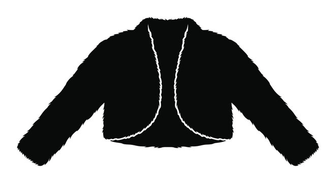 Fluffy faux fur jacket silhouette high quality professional