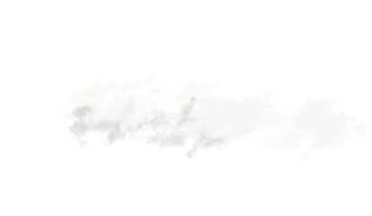 Fototapeta premium Soft realistic white cloud shape isolated on transparent background graphic element.