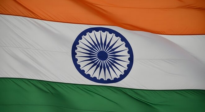 India independence day vibrant close up of the indian national flag a symbol of freedom and pride