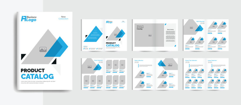 Product catalog or catalogue template design	