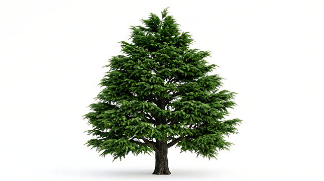 Tall green tree with full foliage white background tree line tree trunk tree roots tree bark tree canopy tree stump tree crown tree rings tree branch tree shadow tree texture tree plantin