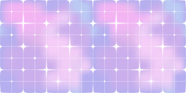 Sparkle paper y2k kawaii background with pastel star pattern and gingham aesthetic for a trendy texture. Light pink element and diamond rainbow line effect  twinkle anime.