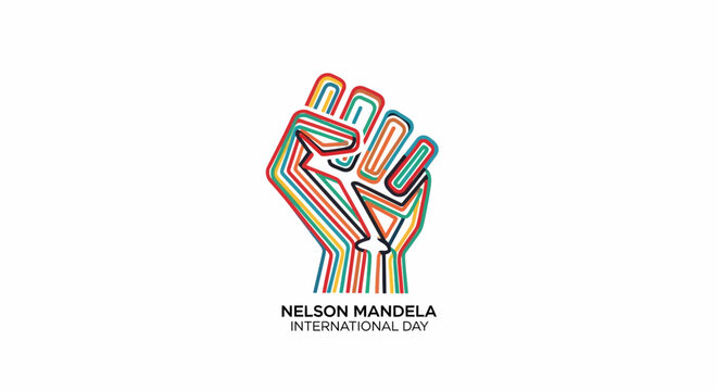 Nelson Mandela International Day Logo Design.