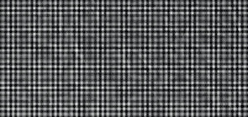 Fototapeta premium Gray grid pattern on crumpled surface with subtle texture and transparent background visible