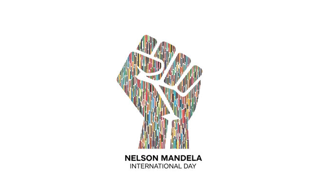 Nelson Mandela International Day Fist Logo.