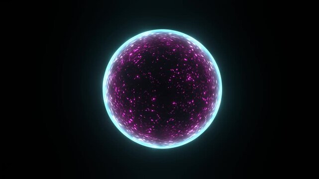Glowing sphere pulses with cosmic energy