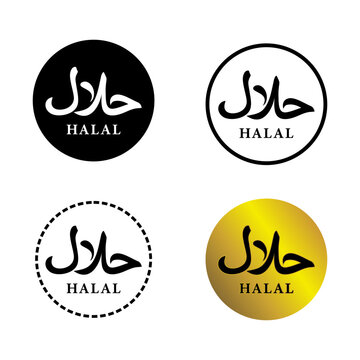 Halal Islamic Food Certification Symbol