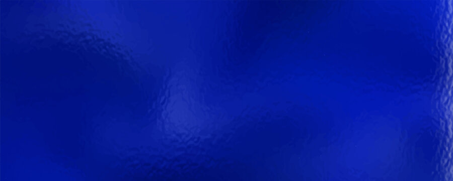 Shiny silver foil texture. Soft blue foil glass texture background. Abstract gradient bright light reflection and shiny rough texture surface. Glass effect background