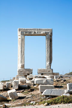 Temple of Apollo in Naxos Greece
