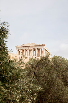 View of Acropolis in Athens Greece