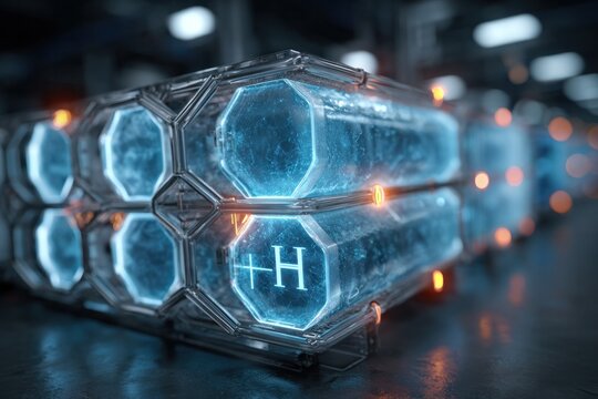 Fuel Cell Stack Close Up Hydrogen Clean Energy Tech