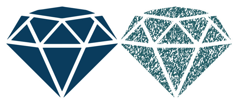 Two contrasting diamonds, one polished and one textured, representing different facets of value.