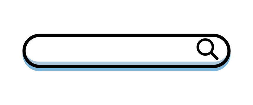 Search box, search bar icon. Vector about search.