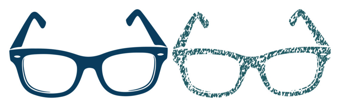 Two contrasting glasses, one solid and one decorative, symbolizing different perspectives or styles.