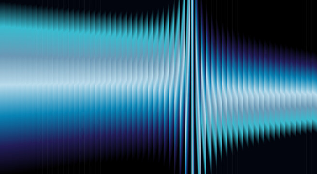 Abstract Blue Neon Wave Lines Glitch Motion Gradient Background