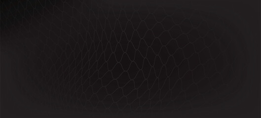 Fishing net seamless pattern. Soccer and football gates mesh. Fishnet texture. Basketball hoop and hockey net pattern. Sportswear texture. Chain link fence. Vector illustration on black background. © selaras