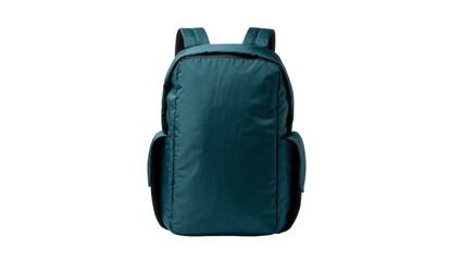 Naklejka premium Teal Nylon Backpack with Pockets and Adjustable Straps