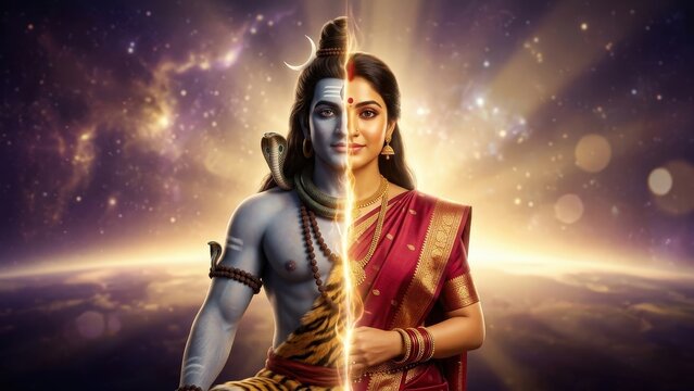 Ardhanarishvara Form &ndash; Shiva Shakti Perfect Divine Balance