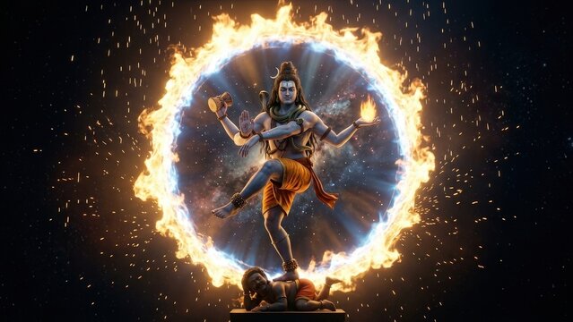 Shiva Nataraja Cosmic Dance &ndash; Universe Creation Energy