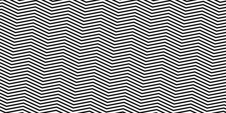 Zigzag lines. Jagged stripes. Seamless surface pattern design with triangular waves ornament. Repeated chevrons wallpaper. Digital paper for page fills, web designing, textile print. Vector art.