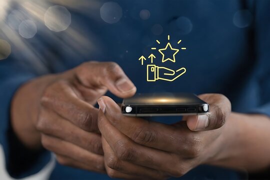 Loyalty rewards and redeem points concept on mobile app, showing customer engagement, bonus benefits, cashback, and membership rewards that increase satisfaction and document concept
