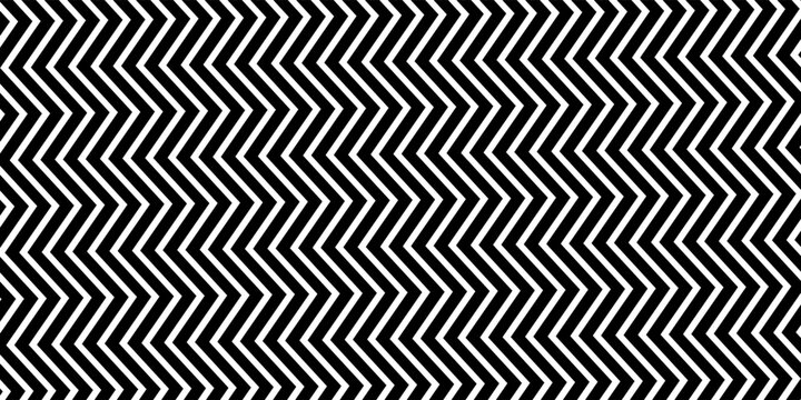 Zigzag lines. Jagged stripes. Seamless surface pattern design with triangular waves ornament. Repeated chevrons wallpaper. Digital paper for page fills, web designing, textile print. Vector art.