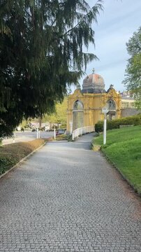 Maxim Gorky's Pavilion and Colonnade in Mriensbad