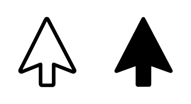 Cursor Icons, Pointer Symbols, Click Arrows, Computer Mouse Navigation Elements, Vector Set