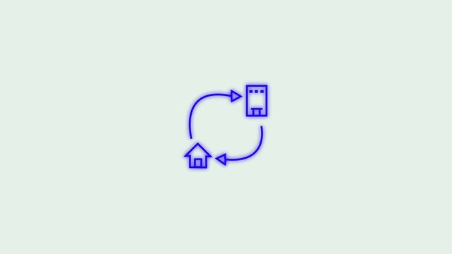 Remote Workflow Automation  Cloud Sync Technology Animation