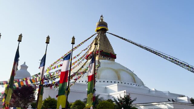 Boudhanath Stupa landmark in Kathmandu, Nepal