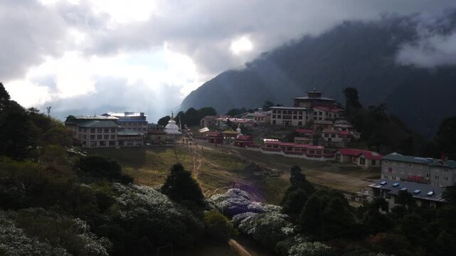 Tengboche Monastery complex in Himalayas, Nepal
